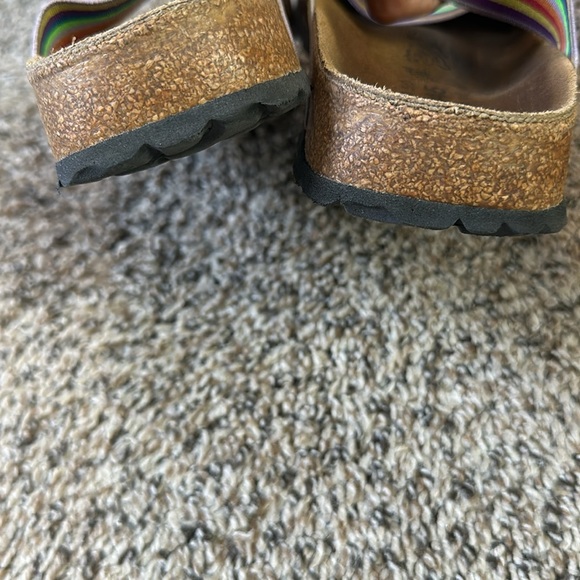 BIRKINS by Birkinstock Curacao Rainbow Stretch Sandals Size 7.5 - Picture 6 of 7